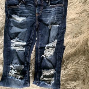 Dark Wash Distressed Jeans